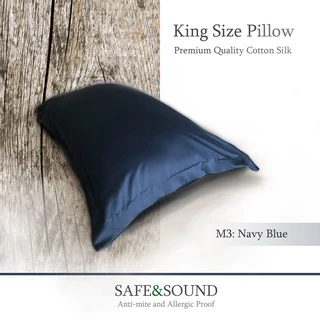 SAFE&SOUND ปลอกหมอน King size 24x36 นิ้ว/inch 550เส้นด้ายทอแน่นกันไรฝุ่น King Size Pillow Cases