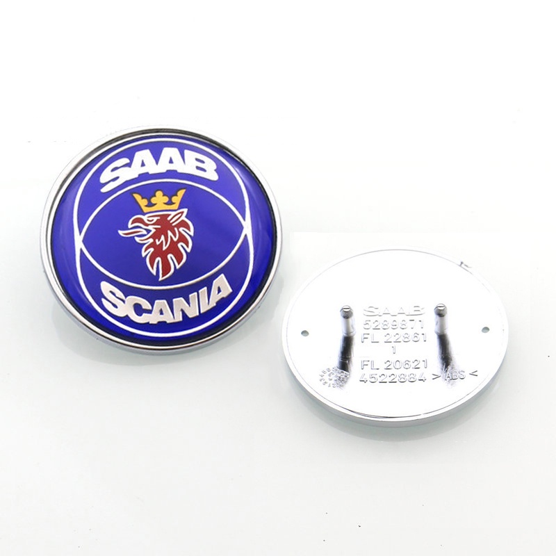 สติกเกอร์ตราสัญลักษณ์ 50 มม. 1 ชิ้น สําหรับ SAAB SCANIA 900 93 9000 - รูปที่ 2