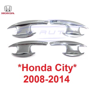 เบ้ารองมือเปิด HONDA CITY SEDAN 2008 - 2014 ถาดรองมือเปิดประตู ฮอนด้า ซิตี้ เบ้ามือจับประตู เบ้ากันรอย ชุบโครเมี่ยม