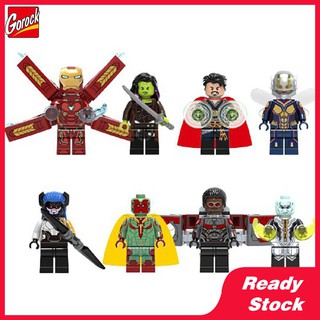 Gorock เข้ากันได้กับ Lego Blocks ตุ๊กตา Doctor Strange Gamora Ebony Maw Proxima Midnight Wasp Doll