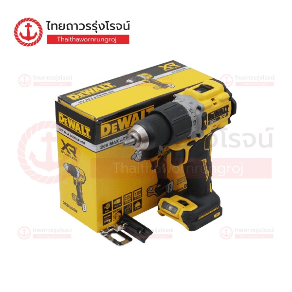 DEWALT DCD805 สว่านกระแทกไร้สาย 13mm 18-20v 90nm BLM DCD805N-B1 (เครื่องเปล่า)* กล่องกระดาษ|ชิ้น|TTR