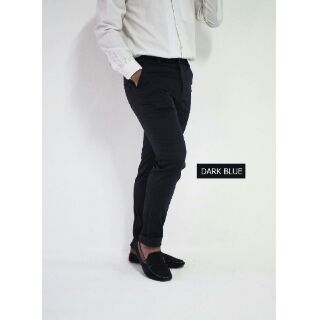 Slim fit long pant dark blue