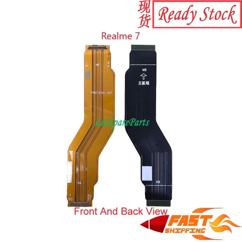 Realme 7 / Realme 7 Pro / Realme 7i / C17 เมนบอร์ดหลัก UI จอแสดงผล LCD ชาร์จ Flex Ribbon สําหรับเปลี