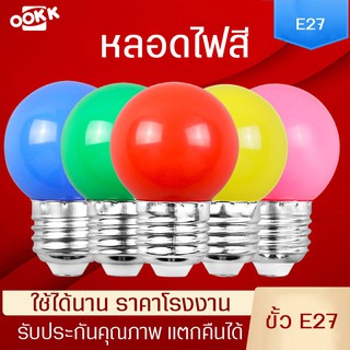 หลอดไฟสีLED ขนาดเล็ก หลอดไฟตกแต่ง หลอดไฟปิงปอง พลังงาน 3W เลือกได้หลายสี