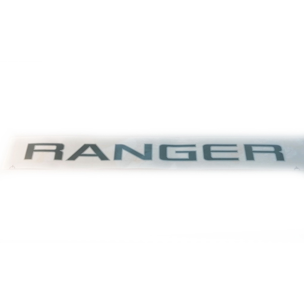 สติ๊กเกอร์ RANGER ฝากระบะท้าย ข้างขวา (ตัวเล็ก) (สีเทาบอลขอบบอล) ติด Ford Ranger 2015 + 1ชิ้น มีบริการเก็บเงินปลายทาง