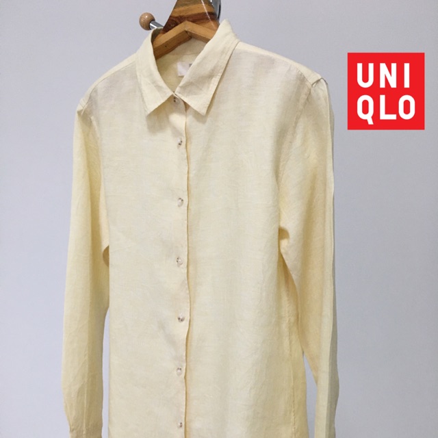 เสื้อเชิ้ต UNIQLO (Linen) แท้💯 (size L)