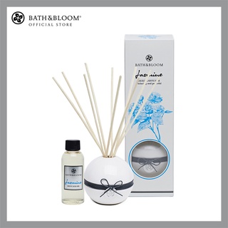 [BBJS005] BATH &amp; BLOOM Jasmine Diffuser 100ml Set บาธ แอนด์ บลูม ชุดไม้หอมอโรม่าปรับอากาศกลิ่นดอกมะลิ 100 มล.+ก้านไม้