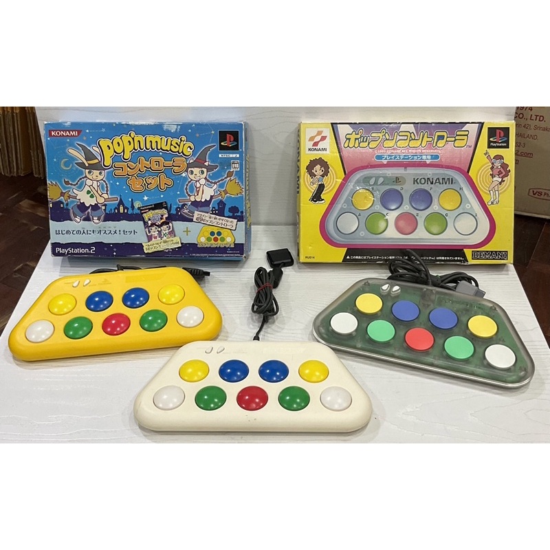จอยเกม Pop'n Music แท้ งานแท้ Konami สำหรับ Sony PlayStation PS1 และ PS2 Pop n Music Popmusic
