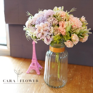 Bouquet | ช่อดอกไม้ปลอม บูเก้ช่อสั้น ดอกไม้ปลอม พร๊อพถ่ายรุป (B03) [พร้อมส่ง]