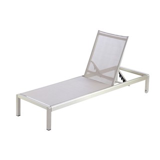 Chair table SUN LOUNGER SPRING GREY Outdoor furniture Garden decoration accessories โต๊ะ เก้าอี้ เตียงพักผ่อน SPRING EMB