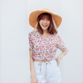 เสื้อครอปเอวรูดปรับขนาดได้