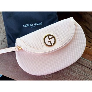 Giorgio Armani Beauty Pouch สี ivory pink