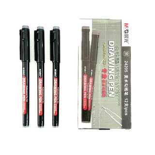 ปากกาตัดเส้น M&amp;G Drawing Pen 24205 หมึกสีดำ