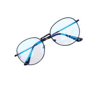 แว่นกรองแสงคอมฯ เลนส์บลูบล็อคแท้ คุณภาพดี ค่าสายตาปกติ ทรงหยดน้ำ รหัส CGB 02