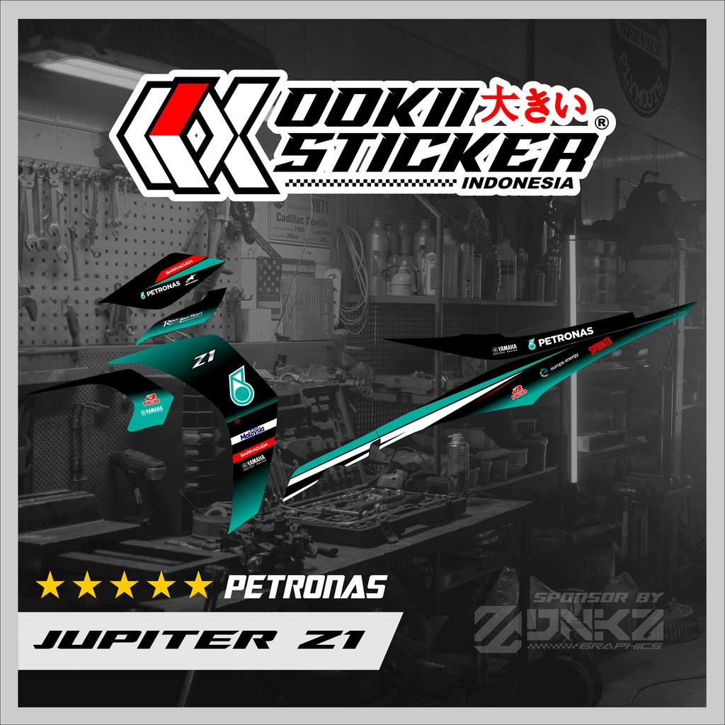 Jupiter Z1 Legend 115Z Jupiter RC สติ๊กเกอร์รูปลอก Striping Jupiter Z1 Premium Petronas OOKII