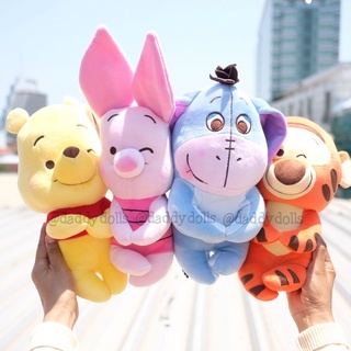 ตุ๊กตา Pooh หมีพูห์ &amp; Piglet พิกเล็ต &amp; Eeyore อียอร์ &amp; Tigger ทิกเกอร์ Kawaii 10นิ้ว Winnie the Pooh พู พูห์ หมีพู