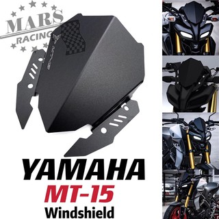 กระจกรถจักรยานยนต์กระจกอลูมิเนียมสีดำอลูมิเนียมชุดอลูมิเนียม Deflector สำหรับ YAMAHA MT-15 MT15 yamaha mt15 2018 2019 2020 2021