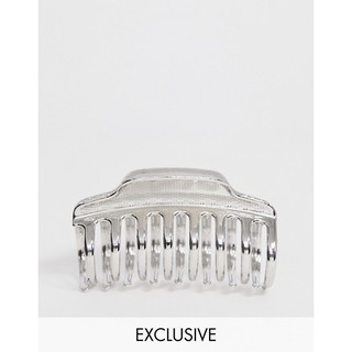 กิ๊บหนีบผม Glamorous Exclusive silver metal hair claw