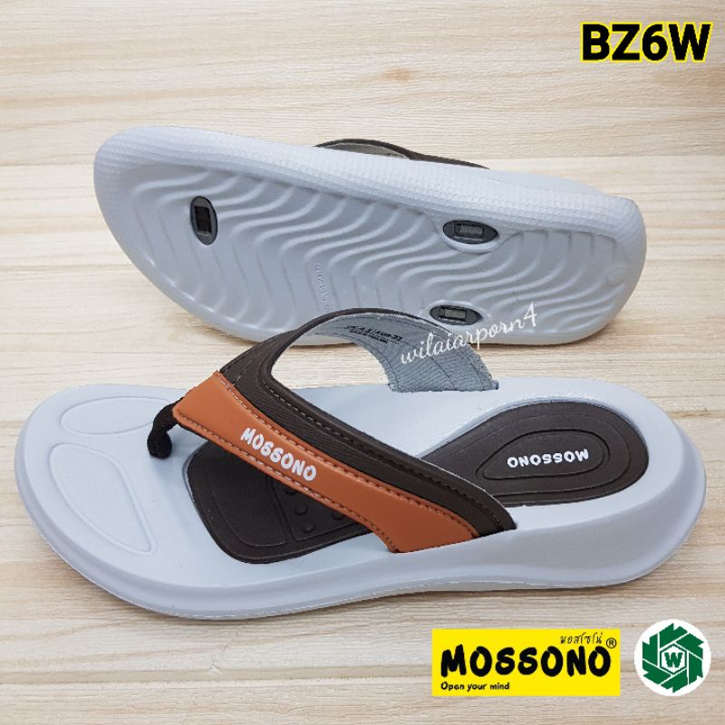 Mossono รองเท้าแตะ รุ่น BZ6W สีดำ / สีกรม / สีมังคุด / สีโกโก้