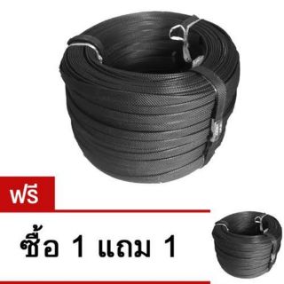 สายรัดพลาสติก PP แพ็คกล่อง แบบมือโยก สีดำ 1 มัด มี 5 ม้วน ซื้อ 1 แถม 1