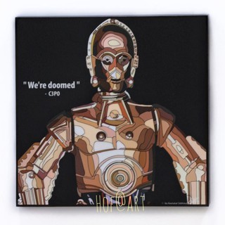 C3PO #1 ซีทีพีโอ หุ่นยนต์ Star Wars สตาร์วอร์ รูปภาพ​ติด​ผนัง​ pop art แต่งบ้าน ของขวัญ กรอบรูป​ โปสเตอร์