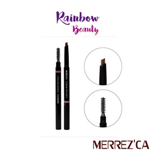 RainbowBeauty999: ใหม่! !Merrezca (แท่งดำหัวตัด) eyebrow Pro pencil ดินสอเขียนคิ้ว หัวตัด รุ่นใหม่