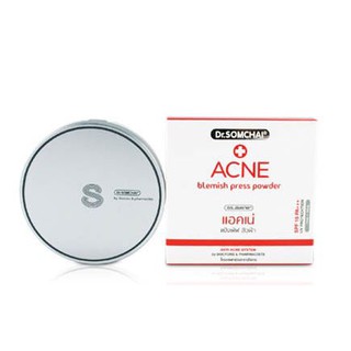 ❤️ไม่แท้คืนเงิน❤️ Dr.Somchai Acne Blemish Press Powder 15g ดร.สมชาย แป้งพัพสิว-ฝ้า