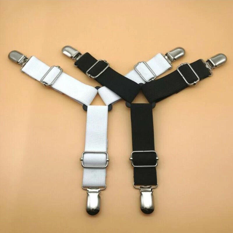 UNITBOMB สายรัดขอบผ้าปูที่นอน Bed Clip 1ชุด4เส้น สีดำ/สีขาว thumbnail 6