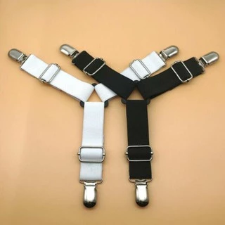 UNITBOMB สายรัดขอบผ้าปูที่นอน Bed Clip 1ชุด4เส้น สีดำ/สีขาว