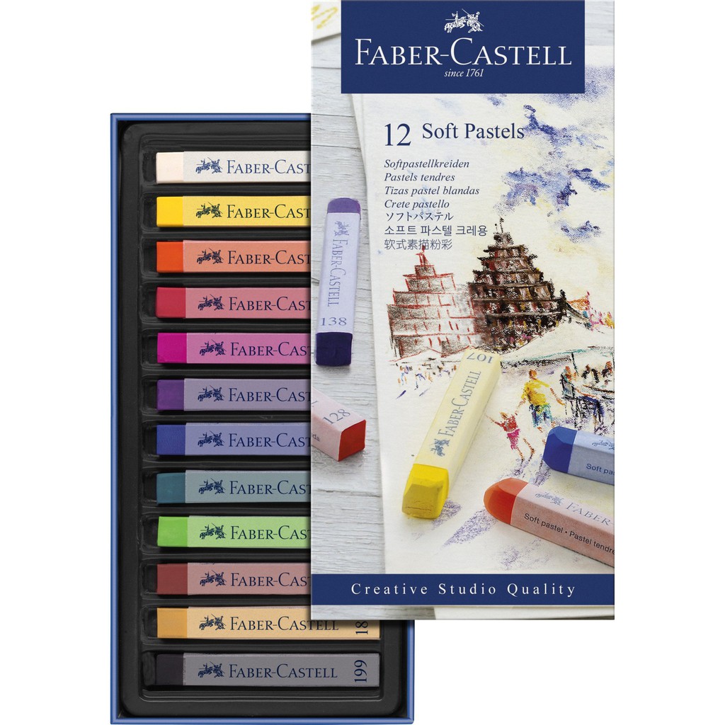 สีชอล์ค Soft Pastel Faber Castell 12 สี