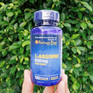 70% Sale!!! EXP: 09/2023 แอลอาร์จินีน L-Arginine 500 mg 100 Capsules (Puritans Pride®) เพิ่มอัตราการไหลเวียนของเลือด