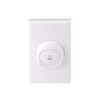 HACO สวิตช์กระดิ่งชนิดกันน้ำ รุ่น Deco W2910 สีขาว