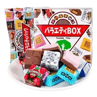 Tirol Choco Pack ทิโรลช็อกโกขนมช็อกโกแลตรวมรส ช็อคโกแลตวาไรตี้บล็อก5รสชาติ1กล่องมี 20 ชิ้น