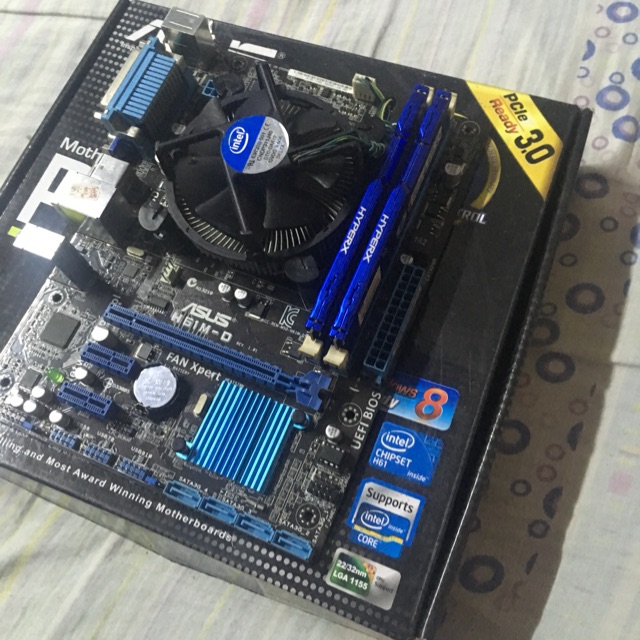 Intel Core i5 3470 พร้อมเมนบอร์ดและแรม8gb(4x2)