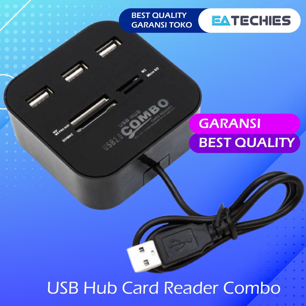 USB HUB 3 PORT AND CARD READER 4 SLOT COMBO / USB HUB + CARD READER M2, TF, MS, SD