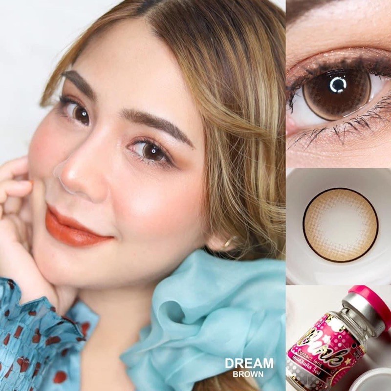 คอนแทคเลนส์ Dream Brown / Gray / Black (Wink Lens) ขนาดบิ๊กอาย ✨ บิ๊กอาย ลายฮิต ขายดี - รูปที่ 3