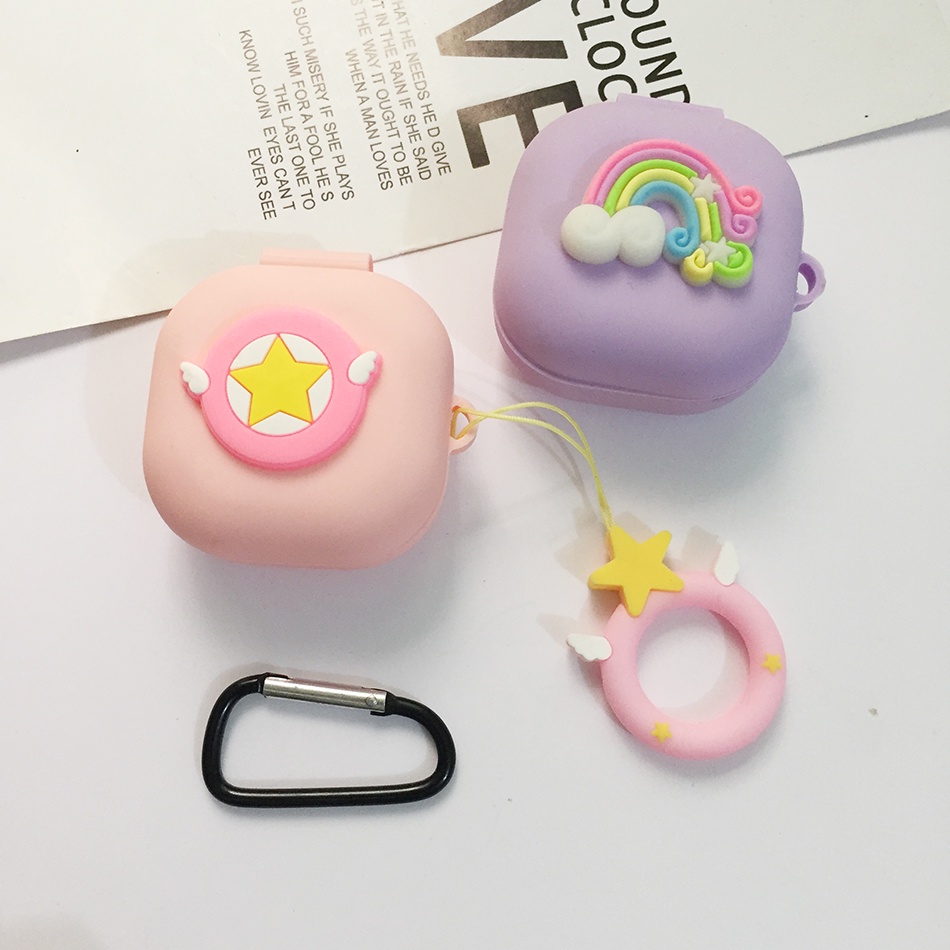 น่ารักการ์ตูน/สายรุ้งสําหรับ Baseus WM02 เคสซิลิโคนป้องกันหูฟังสําหรับ Baseus WM01