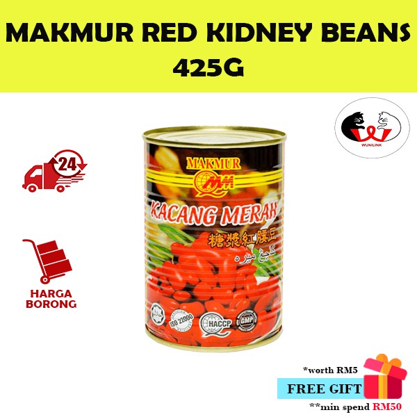 MAKMUR RED KIDNEY BEANS 425G