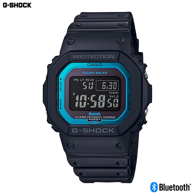 Casio G-Shock นาฬิกาข้อมือผู้ชาย สายเรซิ่น รุ่น GW-B5600-2 Bluetooth