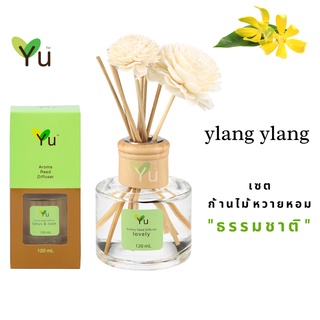 🌟🎁 ก้านไม้หอม120 ml. กลิ่น Ylang Ylang กระดังงา กลิ่นดอกไม้หอมรัญจวนใจ กลิ่นหวานลึกล้ำเย้ายวนหอมมีสเน่ห์น่าหลงไหล