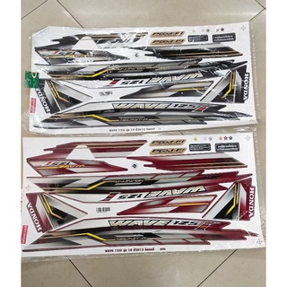 สติกเกอร์เดิมติดรถ  W125i 2010 ปลาวาฬ รุ่น10