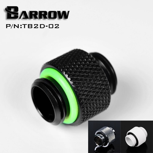 Barrow TB2D-02 G1/4 การเชื่อมต่อด้ายภายนอกคู่ตัวเชื่อมต่อเกลียวอะแดปเตอร์ชายคู่สําหรับระบบระบายความร้อนด้วยน้ํา
