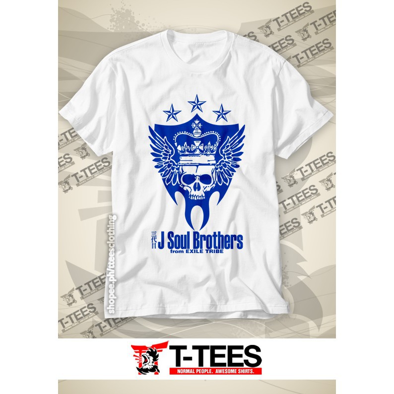 เสื้อยืด รุ่น J Soul Brothers - Exile Tribe Fan - สีขาว ไม่ซ้ําใคร ราคาถูก