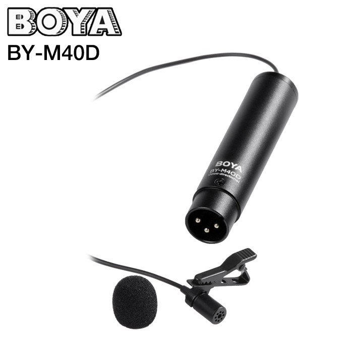 Microphone BOYA BY-M40D Omni-directional Lavalier for XLR ของแท้