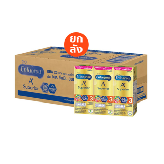โปรโมชั่น : LT602A คืน12%max100ขายยกลัง ENFAGROW A นมยูเอชที สำหรับเด็กช่วงวัยที่ 3 ซุพีเรียร์ 180มล. X 24 กล่อง