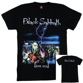 Zxwtx1 [พร้อมส่ง] เสื้อยืดผ้าฝ้าย พิมพ์ลาย Sabbath Live Evil โอเวอร์ไซซ์ ของขวัญคริสต์มาส สําหรับผู้ชาย XS-6XLสามารถปรับ