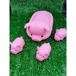 🐷🐖🐽หมูบีบมีเสียง ลอยน้ำได้( ขนาดเล็กคะ)