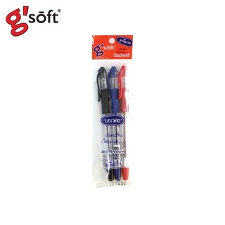 g'soft (จีซอฟท์) ปากกาลูกลื่นเจล HI-GRIP 0.38mm น้ำหมึกเข้ม เขียนลื่น รหัส HIGRIP