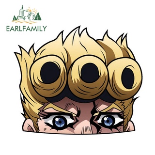 Earlfamily สติกเกอร์ไวนิล ลาย JoJos Bizarre Adventure Peeker กันน้ํา สําหรับติดตกแต่งรถยนต์ รถจักรยานยนต์ 13 ซม. x 11.6 ซม.