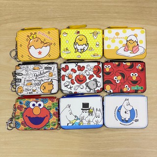 พร้อมส่ง ที่ใส่บัตร ใส่เหรียญ PU พร้อมขอเกี่ยว ลายGudetama Moomin